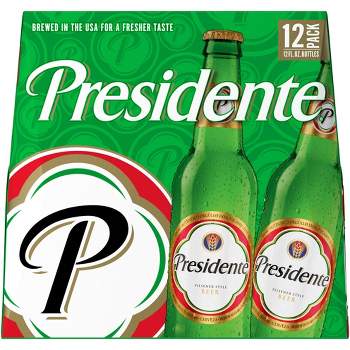 Presidente Pilsner Style Beer - 12pk/12 fl oz Bottles