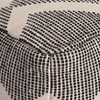 Anji Mountain Maplewood Pouf Black/Ivory: Square Cotton Footrest, Fair Trade Certified, No Assembly Required - 4 of 4