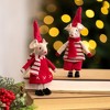 Northlight Standing Mice Christmas Decorations - 6" - Set of 2 - 2 of 4