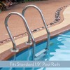 Cornucopia Brands Pool Ladder Escutcheon Plates, 4pk; Stainless Steel for Swimming Pool or Spa Handrail - 4 of 4
