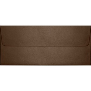 LUX 4 1/8" x 9 1/2" #10 80lbs. Square Flap Envelopes Bronze Metallic 50/Pack 5360-12-50 - 1 of 2