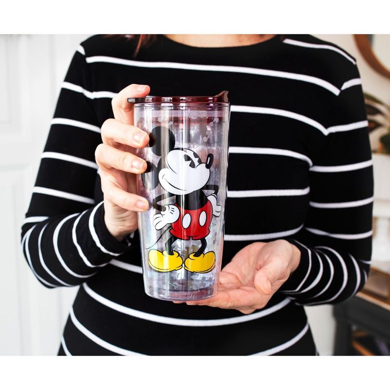 Silver Buffalo Disney Mickey Mouse "Since 1928" Double-Walled Travel Tumbler | Holds 20 Ounces, 3 of 7