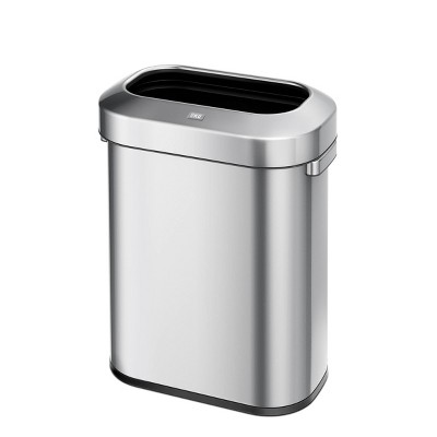 EKO Urban Slim 60L Brushed Stainless Steel Commercial Trash Can