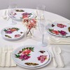 Silver Spoons Butterfly Garden Design Plastic Plates for Party, Heavy Duty Disposable Dinner Set - (10 PC) Monarch Collection - 2 of 2