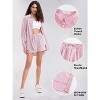 EXLURA Women's Summer 2 Piece Sets Long Sleeve Button Down Shirts Matching Short Sets Oversized Spring Vacation Outfits - 2 of 4