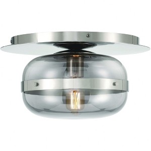 Eurofase Lighting Nottingham 1 - Light Flush Mount in  Nickel - 1 of 3