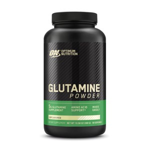 Optimum Nutrition L-Glutamine Muscle Recovery Powder, 300g, Unflavored, 58 Servings - 1 of 4