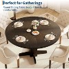Round Dining Table for 4,Farmhouse Circle Kitchen Table for Dining Room(Table Only) - 4 of 4