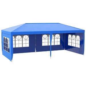 Outsunny Large 10' x 20' Party Tent, Events Shelter Canopy Gazebo with 4 Removable Side Walls for Weddings, Picnic - 1 of 4