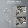 PAGED Storage Bench Modern Wooden Shoe Rack with Adjustable Shelves, Shutter Doors and Linen Cushion for Mudroom, Bedroom, Entryway - 3 of 4