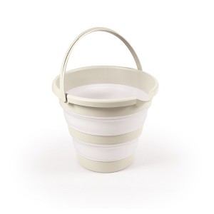 DOLU Foldable Baby Bath Bucket, Compact Toddler Wash Tub, Ages 6+ Months, Beige - 1 of 4