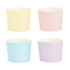 Blue Panda 50 Pack Pastel Paper Cupcake Liners Wrappers, Rainbow Color Muffin Baking Cups - 4 of 4