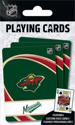 MasterPieces Officially Licensed NHL Minnesota Wild Playing Cards - 54 Card Deck for Adults