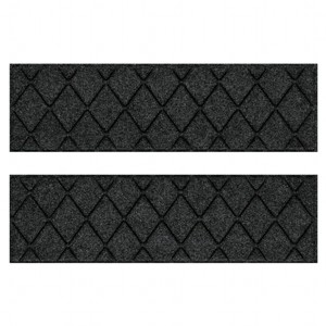 WaterHog 8.5"x30" Set of 4 Argyle Indoor/Outdoor Stair Treads Door Mats - 1 of 4