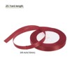Unique Bargains Double Face Wide Satin Ribbon with Gold Edges for Wedding Bouquet - 2 of 4