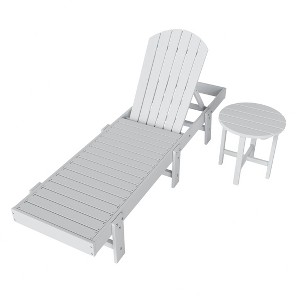 WestinTrends Dylan 2 Piece Poly Reclining Chaise Lounge - 1 of 4
