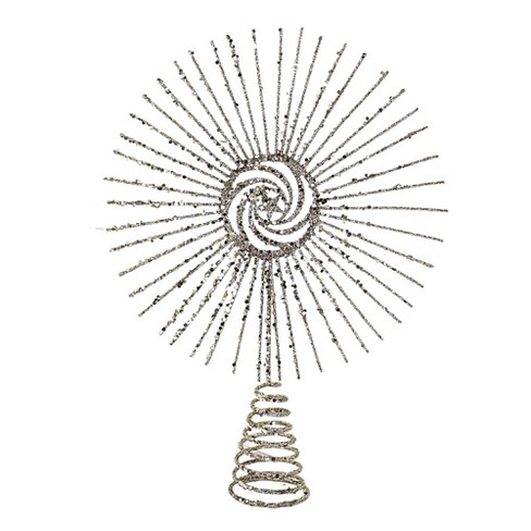 Tree Topper Finial 12.25" Champagne Spike Tree Topper Christmas Burst  -  Tree Toppers - image 1 of 3
