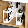 YIGII Slim Rolling Storage Cart 4 Tier Organizer Mobile Shelving Unit Utility Cart Tower Rack for Kitchen Bathroom Laundry Narrow Places - 3 of 4