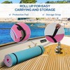 Whisen Large Floating Water Mat Roll-Up Lake Pool Pad with Tether Straps, 3-Layer High-Density XPE Foam - Colorful - 4 of 4