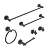 Wall-Mounted 6-Piece Aluminum Towel Rack Set (25 Inches) - 2 of 4