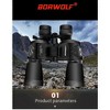 10x50 binoculars,High Magnification Long Range Zoom Binoculars, HD Professional Binoculars for Bird Watching, Traveling, Theater, Hiking, Black - 3 of 4