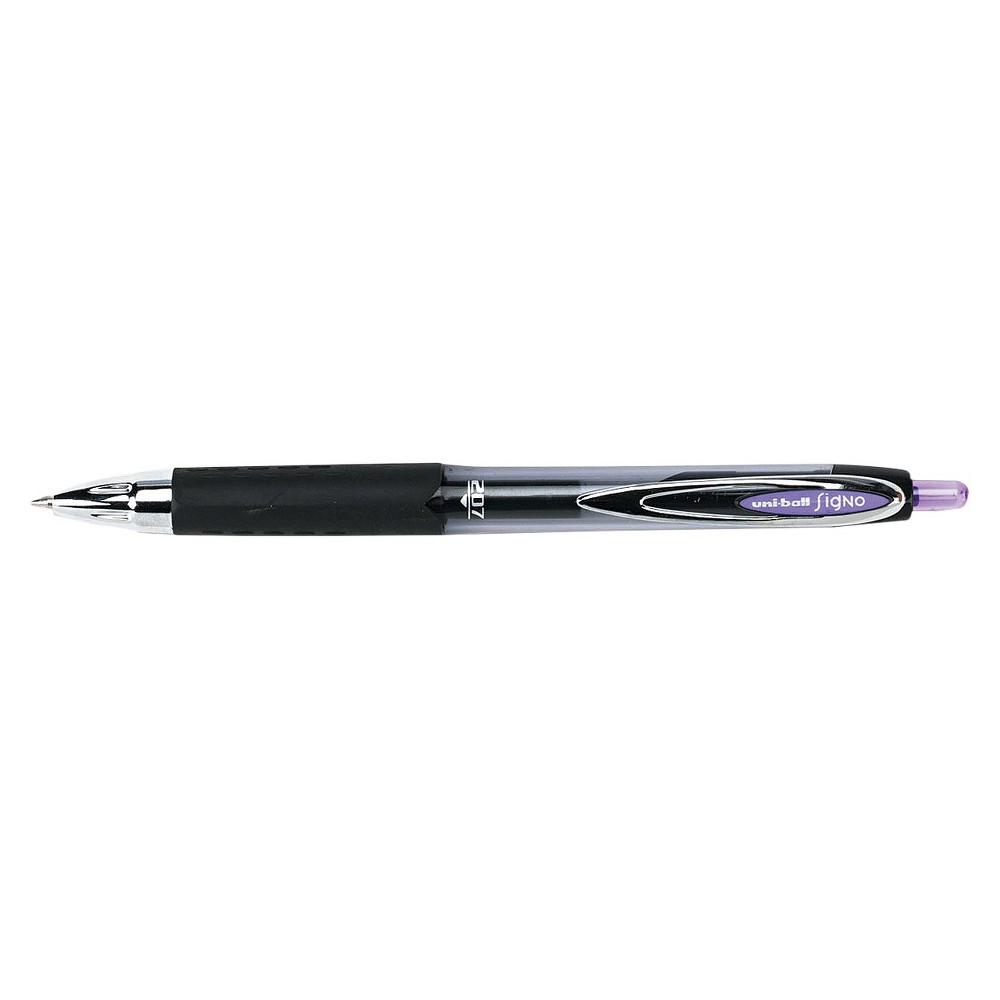 UPC 070530702217 product image for uni-ball Signo Gel 207 Roller Ball Gel Pen, Medium - Purple Ink (12 Per Set) | upcitemdb.com
