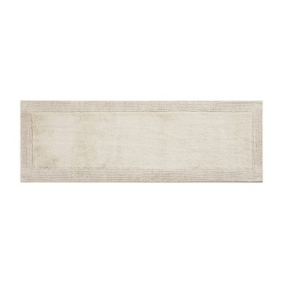 Photo 1 of 24&#34;x72&#34; Splendor Cotton Tufted Reversible Bath Rug Tan