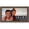 PosterPalooza | 14x8.5 Modern Bamboo Picture Frame, UV Acrylic, 5 Finishes - 2 of 4