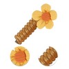Unique Bargains Women's Fashion Cute Hair Hair Ties Gold Tone Yellow 1 Pc - 3 of 3