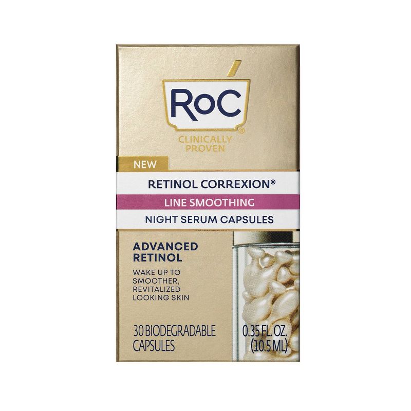 RoC Retinol Capsules Anti-Aging Night Retinol Face Serum Treatment - 30ct/0.35 fl oz, 3 of 16
