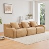 VASIP Soft Teddy Fabric Boneless Modular sofa,Anti-Slip Chaise with 32D High Density Sponge,No Assembly Required - 3 of 4