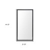 HomeRoots 42" Black Framed Bathroom Vanity Mirror - 3 of 4