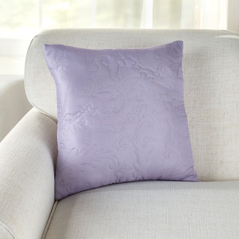 The Lakeside Collection 18" Quilted Damask Accent Pillows, 2 of 4