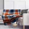 NFL Denver Broncos Plaid Oversized Ultra Cozy Throw Blanket - 2 of 3