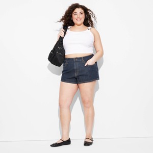 Women's High-Rise Micro Denim Shorts - Wild Fable™ - 1 of 3