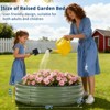 Galvanized raised garden bed kit, oval raised planters with open base, metal planter box, suitable for vegetables, flowers, herbs and fruits. - 2 of 4