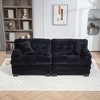 84'' Chenille Deep Seat Loveseats Sofa with Throw Pillows - 2 of 4