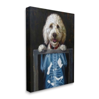 Funny Dog X-Ray Snacks Canvas Wall Art, 30 x 40 Inches