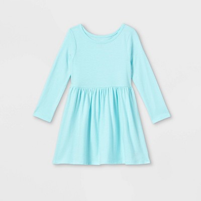 Toddler Girls' Solid Knit Long Sleeve Dress - Cat & Jack™