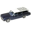 1962 Buick Invicta Station Wagon Cadet Blue Metallic with White Top and Blue Interior 1/43 Model car by Goldvarg Collection - 2 of 4