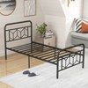 Infans Twin Size Bed Frame Mattress Foundation w/ Headboard 12.5" Under-bed Storage - 3 of 4