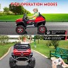 24V 2-Seater Kids Electric Ride-On Truck, Battery-Powered Vehicle with Remote Control, Extra-Wide Seat, EVA Wheels, Spring Suspension, LED Lights - 4 of 4