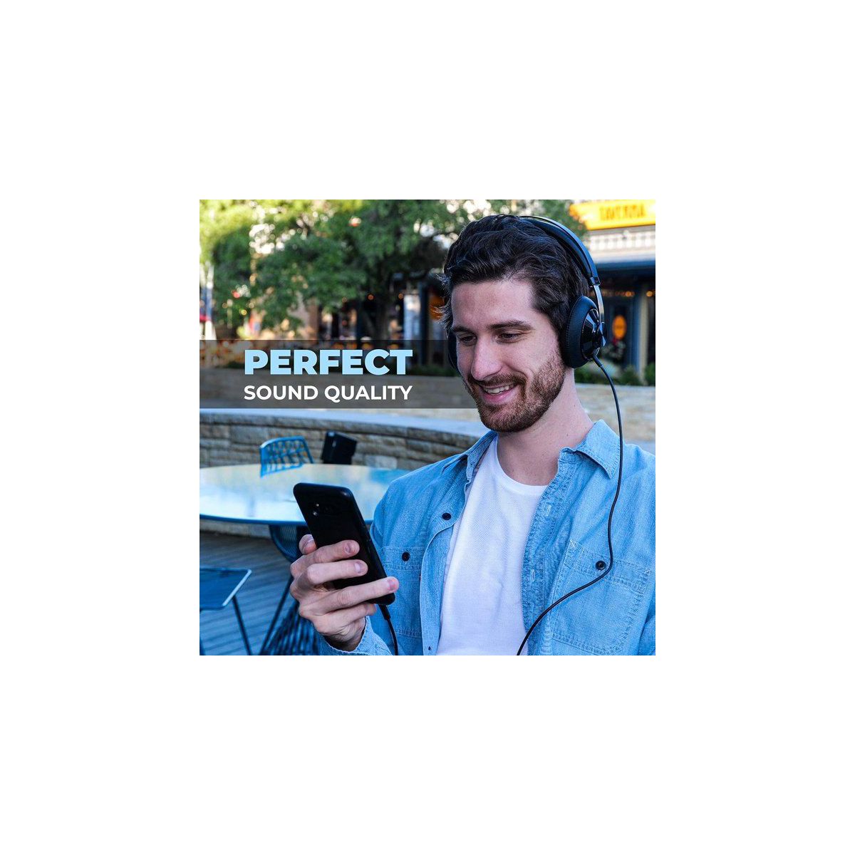 PHILIPS Wired Over-Ear HiFi Stereo Headphones -High-Resolution Audio, Noise Isolation, Deep Bass, 3.5mm Jack - thumbnail 6