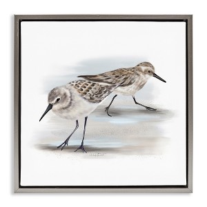 Stupell Industries Sandpiper Pair on Sandy Beach, 18" x 18" - 1 of 4