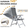 Syemin Patio Chaise Lounges 2PCS Armchair sturdy Outdoor Garden Yard, Lawn, Backyard, Deck, Pool Side, with Table, Gray, 25.59"*22.05"*38.58" - 2 of 4