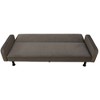 DOMETOUR Brown Flannel Living Room Sofabed - 2 of 4