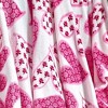 Plazatex Christmas Sloth Micro plush Decorative All Season Pink Color 50" X 60" Throw Blanket - 3 of 3