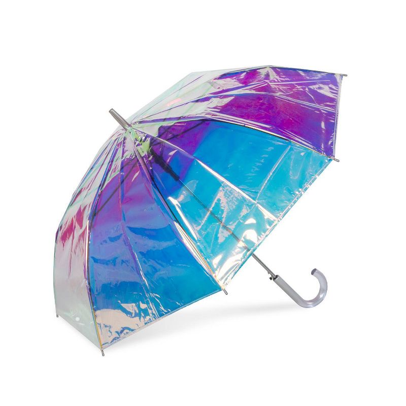 ShedRain Iridescent Stick Bubble Umbrella, 3 of 6