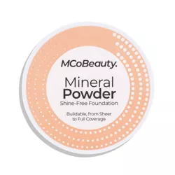 MCoBeauty Mineral Powder Shine-Free Foundation - Foundation Makeup - Nude - 0.18 oz