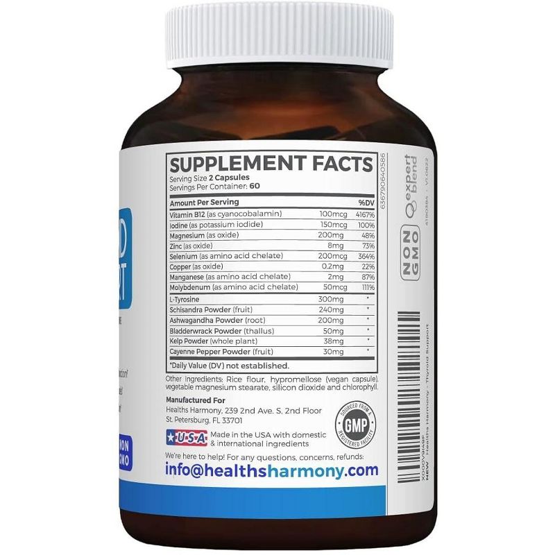 Thyroid Support Capsules, Health's Harmony, 120ct, 4 of 7